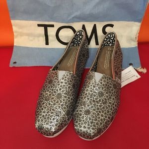TOMS ALPARGATA GLITTER Ladies flat shoes